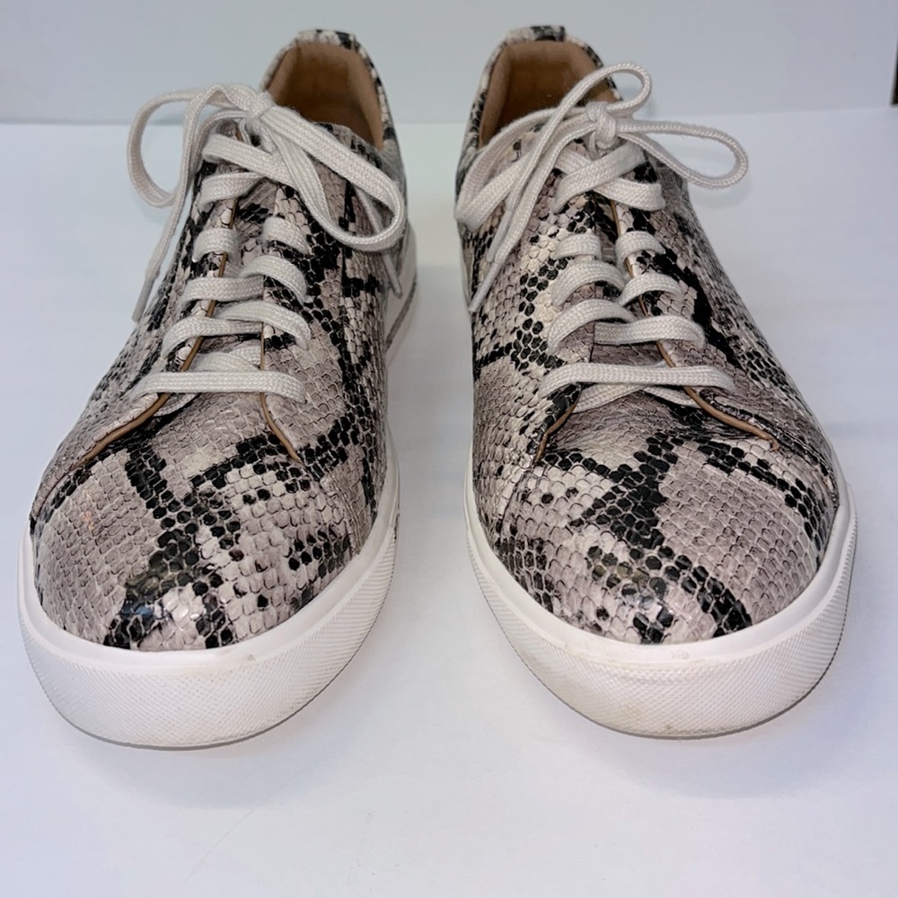 Clarks Unstructured Leather Casual Sneakers Un Maui Lace Snake Size 7.5M
